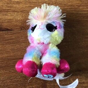 Small Rainbow talking Llama plush stuffed animal